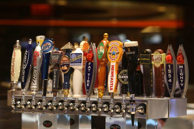 The Beer Bar boasts an impressive number of beers on tap at the M Resort  in Henderson Thursday, February 19, 2009. The new hotel and casino property, under construction at St. Rose Parkway and Las Vegas Boulevard South, is scheduled to open March 1.