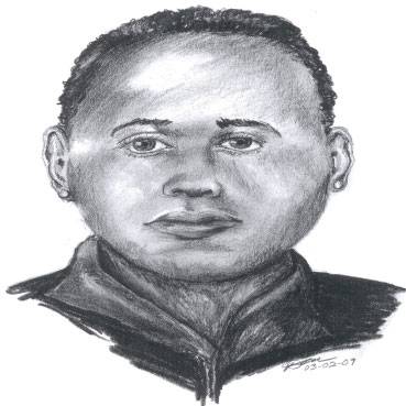 Sketch artist of the sexual assault suspect