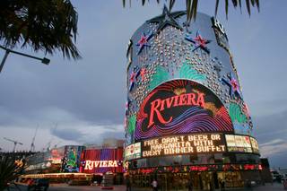 A view of the Riviera on the Las Vegas Strip on Dec. 26, 2007. 