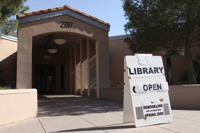 The Green Valley Library, 2797 N. Green Valley Parkway, is closed for renovations until the end of April. A temporary annex is open near the entrance of the library and offers a limited selection of books, news material and services until the main library reopens. The Henderson Library District has been working on renovating the branch since assuming control of it Jan. 1 from the Las Vegas-Clark County Library District.