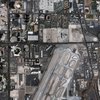 Motorists will see traffic delays along Tropicana Avenue beginning Monday and continuing into September. Tropicana is seen here in the center, with Interstate 15 and the Las Vegas Strip on the left extending to Paradise Road on the right, with the Thomas & Mack Center visible in the upper-right and McCarran International Airport to the south. 