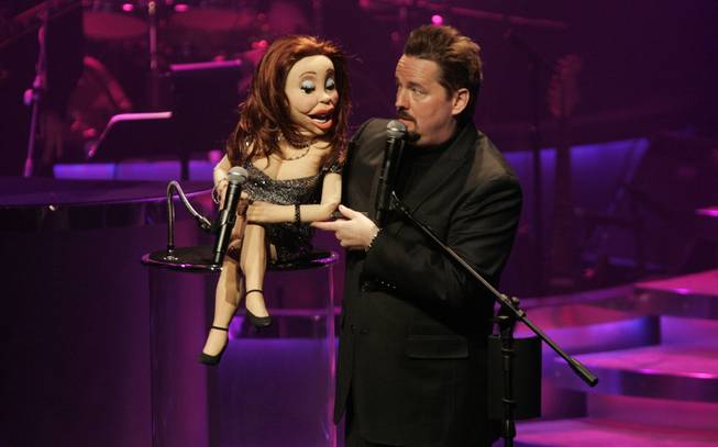 Terry Fator performs during his opening night in March 2009 at The Mirage. 