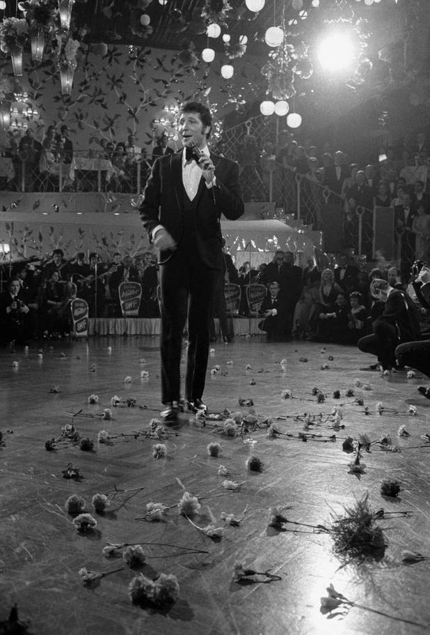 British pop singer Tom Jones during his performance at the ...