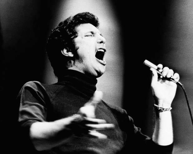 British Singer Tom Jones goes through his act at the ...