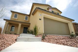Model homes from the KB Home Open Series at the Manchester Park community in northwest Las Vegas.
