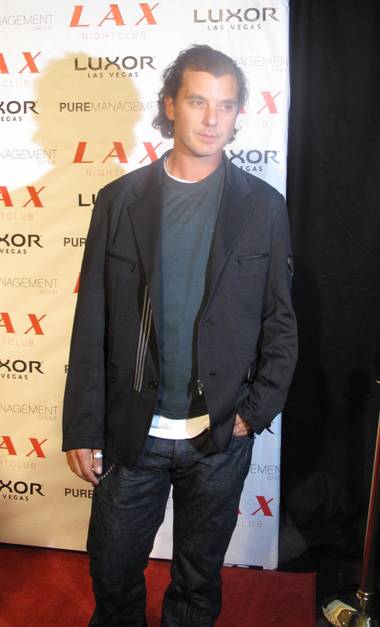 Gavin Rossdale walks the red carpet outside LAX nightclub at the Luxor on Friday, April 3. 