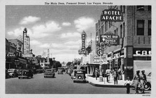 Fremont Street looking west, early 1940s