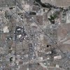 The area along Boulder Highway, shown here from the bottom-right to the top-left of the image, was rezoned in response to plans for a rapid bus transit line. Interstate 515 is shown to the left of Boulder Highway, with Interstate 215 near the bottom-left of the image. 