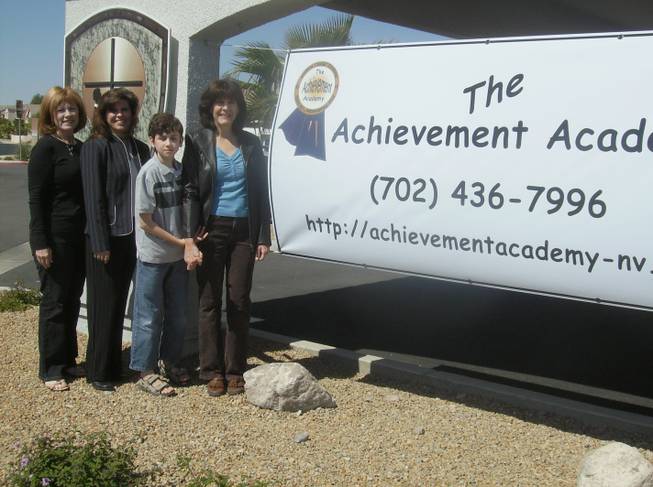 The Achievement Academy opens this fall in Henderson to teach children with high-functioning autism, or Asperger's Syndrome. Among the school's officials are, from left, Janice Riceberg, Karen Custer and far right, founder Barbie Lauver. Lauver's son, John Matthew, 13, will be one of the students.               