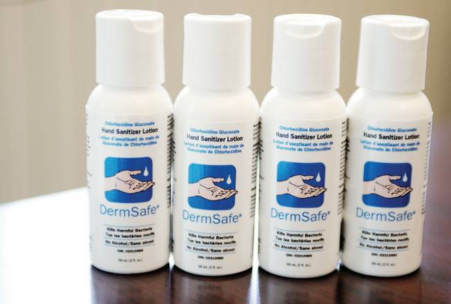 When the news about the swine flu broke, Terry Howlett said, he realized Skinvisible had tested DermSafe against the swine flu H1N1 virus and found the sanitizing lotion was 99.9 percent effective.
