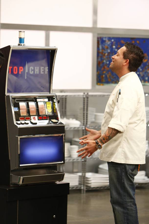 The Quickfire slot machine gave the chef'testants three words each to inspire their dishes. 