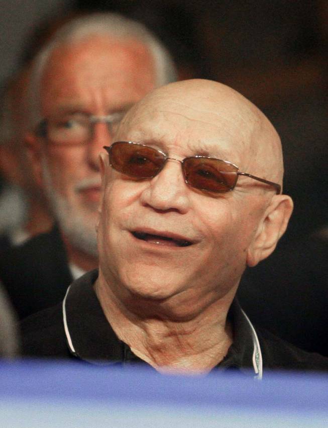 Former UNLV Runnin' Rebels coach Jerry Tarkanian takes in a boxing match at The Orleans on May 22. 
