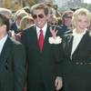 From left, Kazuo Okada, Steve Wynn and Elaine Wynn gather after breaking ground Thursday, Oct. 31, 2002 on the $2.5 billion Le Reve property (now called Wynn Las Vegas) on the corner of Las Vegas Boulevard and Sands Avenue.