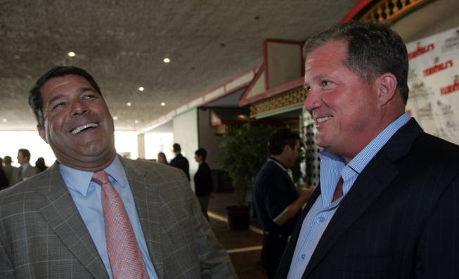 Ed Herbst, right, president of Herbst Gaming Corp., and Shawn ...