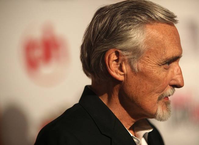 Veteran actor Dennis Hopper walked the red carpet as CineVegas 2009 opened at Planet Hollywood with the premiere of "Saint John of Las Vegas."