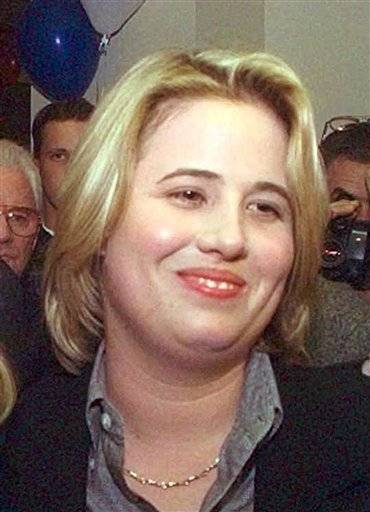 In this April 7, 1998 file photo, Chastity Bono is shown in Palm Springs, Calif.