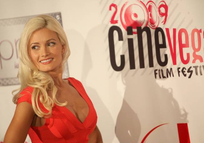 "The Girls Next Door" reality television star Holly Madison was among those who walked the red carpet  at the CineVegas film festival's premiere of "Saint John of Las Vegas" Wednesday night at Planet Hollywood in Las Vegas. 
