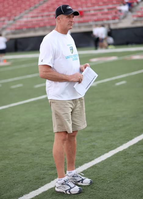 Jim Haslett, the new head coach for the UFL team ...
