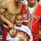 Photo: Miguel Cotto, of Puerto Rico, left poses for a pho
