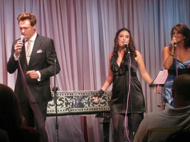 Erich Bergen with Ali Spuck and Keely Vasquez during an appearance at Liberace Museum in 2009.