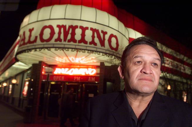 Luis Hidalgo Jr. poses outside the Palomino Club in this 2001 file photo. 