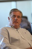 Board member Jack Clark listens to a speaker Tuesday during the Henderson Space and Science Center Advisory Board meeting.