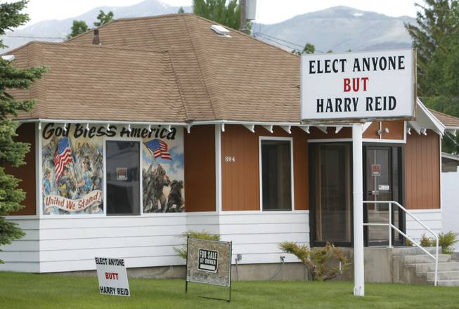 A sign in Ely, Nev.