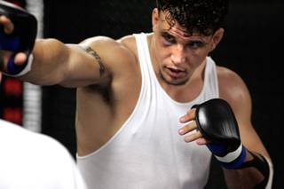 UFC Interim Heavyweight Champion Frank Mir trains at Striking Unlimited on June 26.