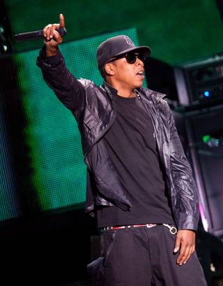 Jay Z performing at The Pearl Concert Venue at The Palms Resort & Casino in Las Vegas, Nevada  on July 3, 2009. 