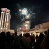 Crowds watch a Fourth of July fireworks display July 4, 2009, at Caesars Palace on the Las Vegas Strip.