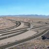 This artist's rendering shows what the redesigned interchange of Boulder City Bypass and U.S. 93 would look like at Railroad Pass. Railroad Pass Casino is at left. If U.S. 93 is designated an interstate between Las Vegas and Phoenix, the bypass route would become part of the interstate, officials say.