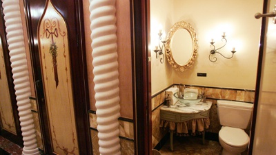This restroom came from Italy — mostly