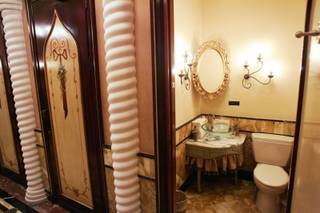 This is a stall in the ladies restroom at Zeffirino Ristorante in the Venetian Friday, July 10, 2009. The restroom is in the running for the title of America's Best Public Restroom.