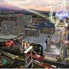 This 2009 artist's rendering, looking east from Caesars Palace, shows the planned corridor between O'Sheas and the Flamingo.