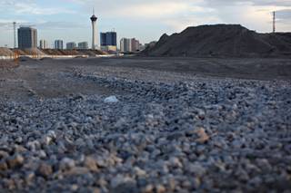 The future home of Symphony Park in downtown Las Vegas is photographed on Sunday, July 19, 2009.