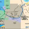 This Nevada Department of Transportation graphic shows the route of the proposed Boulder City Bypass.