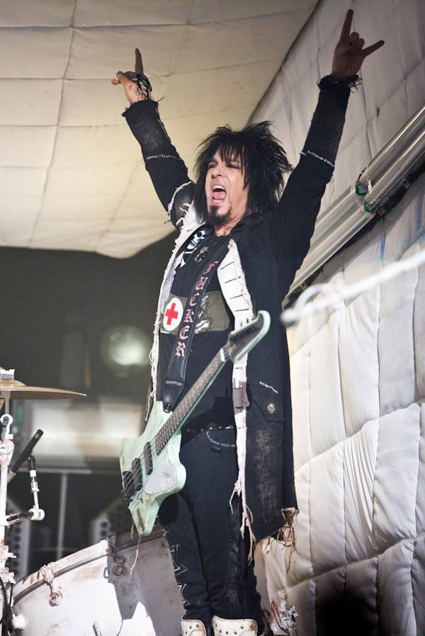 Nikki Sixx of Motley Crue performs at Crue Fest 2 ...