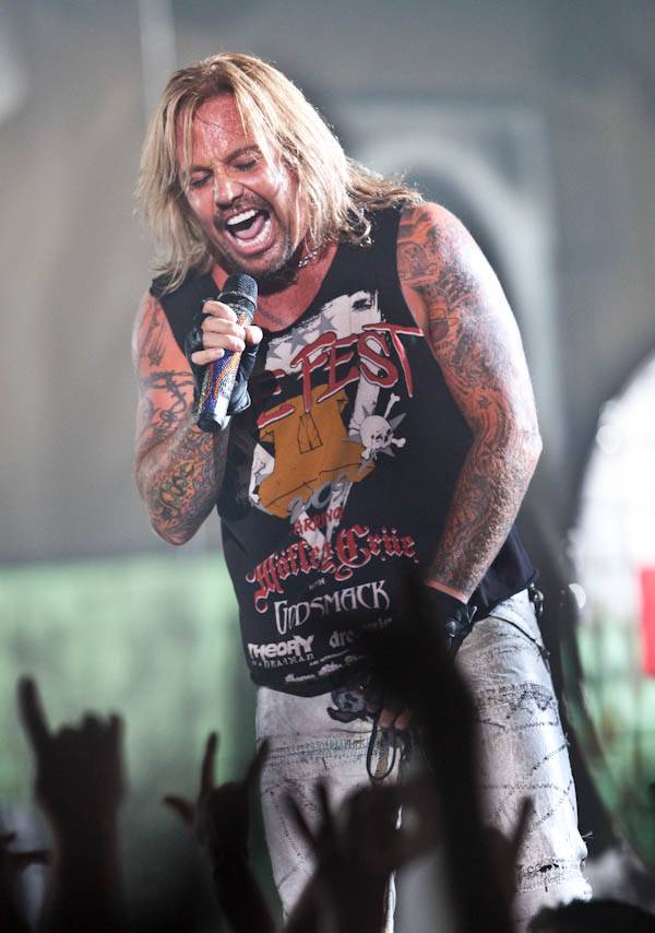 Vince Neil of Motley Crue performs at Crue Fest 2 ...