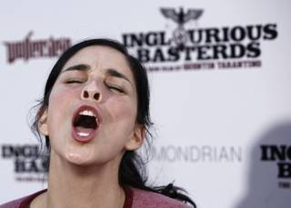 Comedian Sarah Silverman arrives at the premiere of 