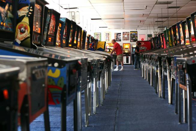 Tourists and locals alike visit the Pinball Hall of Fame at 3330 E. Tropicana Ave. in Las Vegas on Wednesday, Aug. 19, 2009.