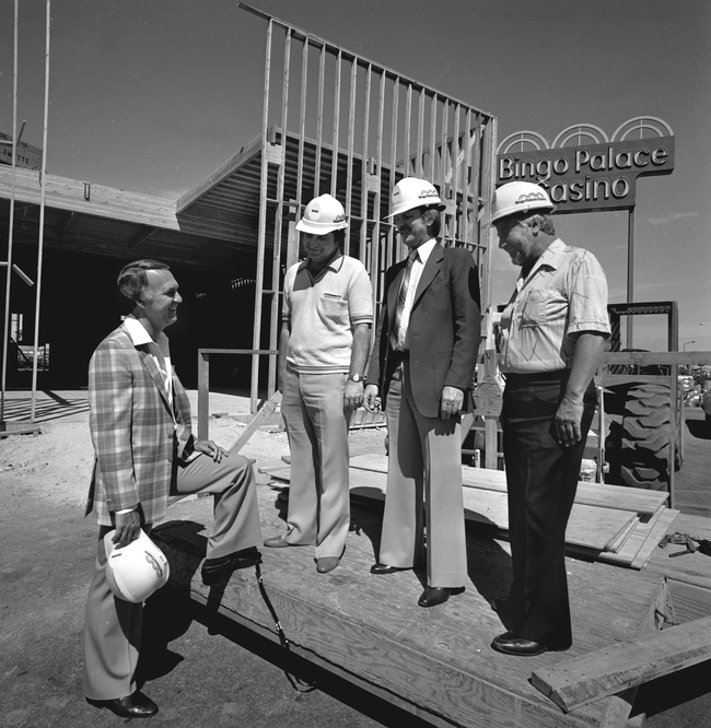 Frank Fertitta during construction of the Bingo Palace. 