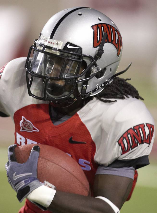 UNLV sophomore receiver Michael Johnson was more of a running threat as a rookie. This season, he wants to prove himself as a pass cacther, too.