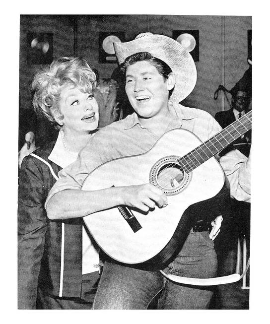 Young Wayne Newton in the early 1960s, with Lucielle Ball.