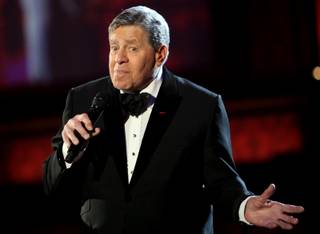 Jerry Lewis hosts the 44th Annual Jerry Lewis MDA Telethon on Sunday night. The yearly telethon is at the South Point and earns millions of dollars in the fight against muscular dystrophy.