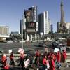 Transport Workers Union members rally in front of Caesars Palace on Las Vegas Boulevard South and Flamingo Road in Las Vegas Thursday, Sept. 17, 2009.