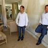 Michael Crandall, left, director of business affairs for the Siegel Group, and company founder Stephen Siegel look over a suite at the St. Tropez Hotel, 455 E. Harmon Ave., on Sept. 9. The Siegel Group recently purchased the hotel, which it plans to renovate and market as a boutique hotel. 