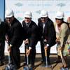 Station Casinos and The Gun Lake Tribe of Pottawatomi Indians broke ground Thursday on the $157 million Gun Lake Casino in Bradley, Mich. From left to right: Tribal Council Vice Chairman Ed Pigeon, Tribal Chairman D.K. Sprague, Station Casinos Chief Development Officer Scott Nielson, CEO of MBPI Development John Shagonaby, and tribal council members Phyllis Davis and Coleen Nessner.