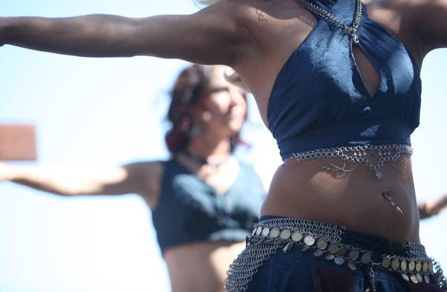Belly dancers perform at the annual Age of Chivalry Renaissance ...