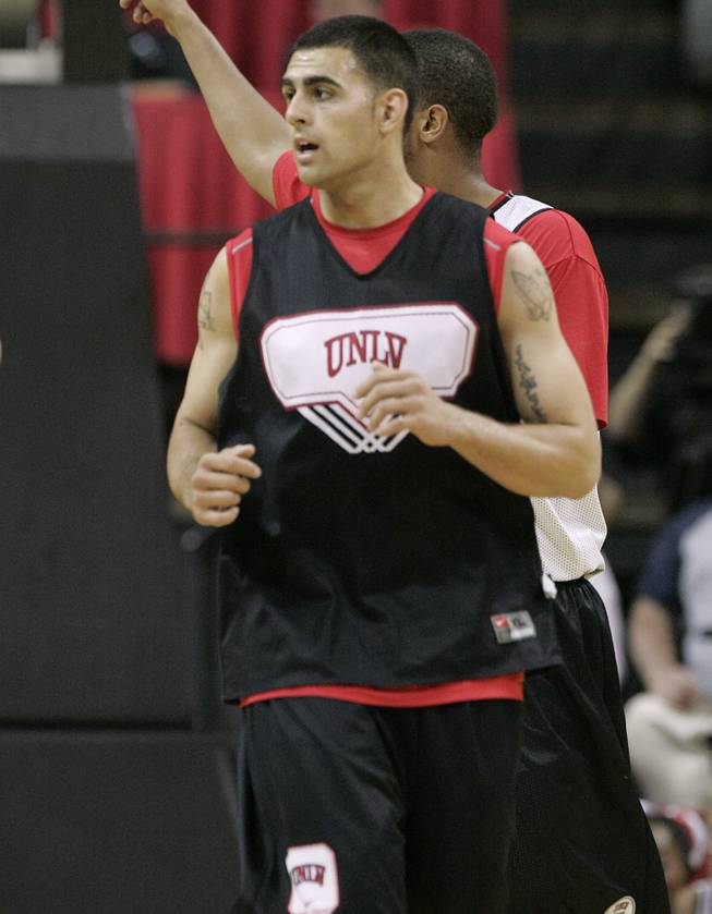 UNLV's Mychal Martinez moves upcourt during the Rebels FirstLook scrimmage Friday, Oct. 16, 2009, at the Thomas & Mack Center.