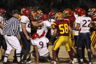 This second-quarter incident led to Del Sol coach Preston Goroff benching two players from the remainder of the game Friday night in the Dragons 46-26 victory against Coronado to capture the Southeast Division title.